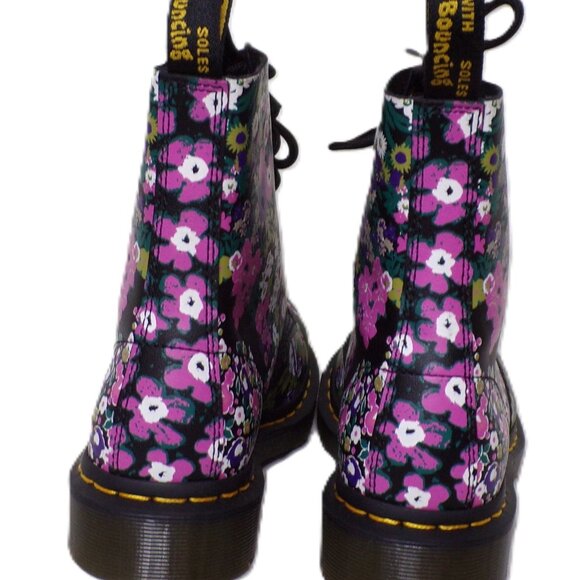 🆕 DR. MARTENS 1460 Vintage Floral Lace-Up Ankle Boot Bootie 7 - Picture 9 of 16